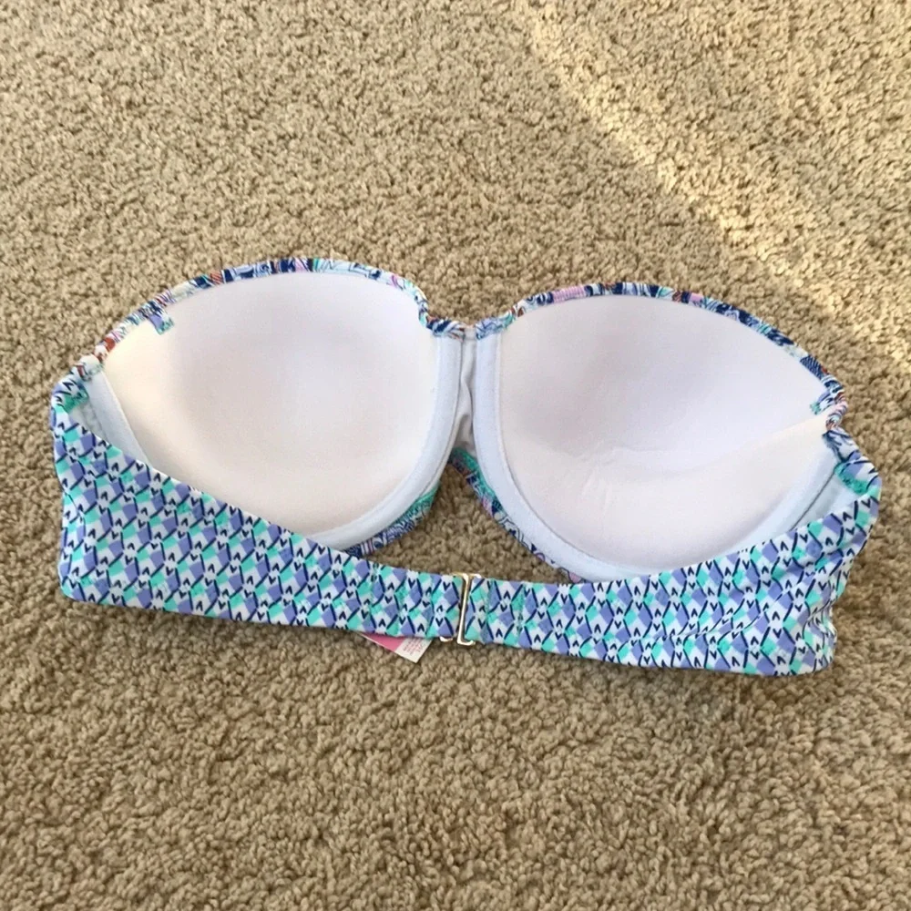 VICTORIA'S ’s SECRET paisley strapless bikini top